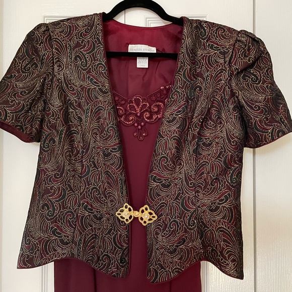 2 piece long dress and jacket classy - Picture 2 of 5